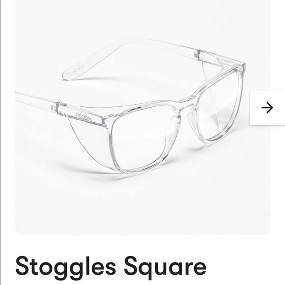 NWT clear square stoggles - Picture 2 of 6